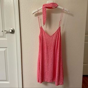 For Love and Lemons Pink Star Mini Dress